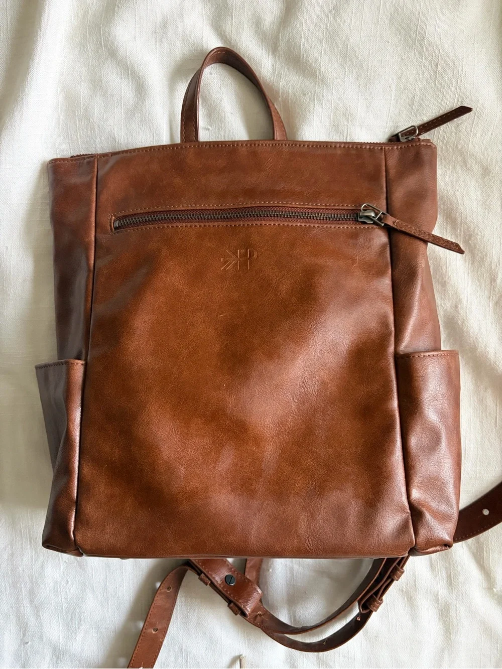 Freshly Picked Brown Leather Backpack